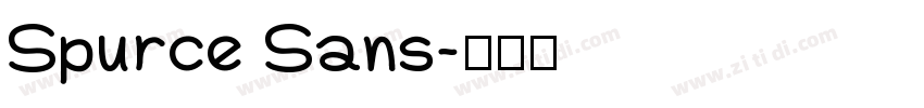 Spurce Sans字体转换